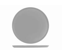 H&H Set 6 Piatti Pizza Stoneware Grigio 33 Cm