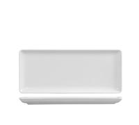 H&h set 6 piatti rettangolari pearl bianco cm15x35