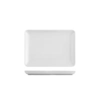 H&h set 6 piatti rettangolari pearl bianco cm20x27