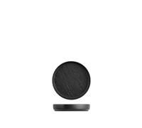 H&h set 6 piatti skin 8 cm nero