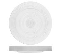 H&h set 6 sottopiatti circle in vetro cm32