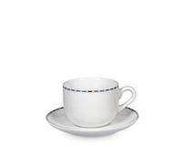 H&h set 6 tazze t astrid in porcellana con piatto cc180