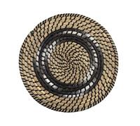 H&h set 6 tovagliette seagrass in paglia tonda colorata cm38