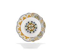 H&H Set 6 Piatti Fondi Faenza in New Bone China, Diametro 21 cm, Eleganti e Resistenti, Ideali per Zuppe e Pasta, Lavabili in Lavastoviglie