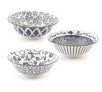 H&h set 3 bowl poke seta in porcellana cm 21