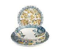 Servizio 18 pezzi tavola sicily in stoneware decorato.