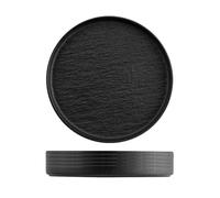 H&h set 6 piatti skin 15 cm nero