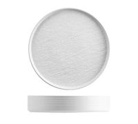 H&H-Skin, Set 6 piatti, in porcellana di alta qualità, ø 20,5 cm, bianco, piatti da portata, piatti da presentazione, piatti professionali per ho.re.ca