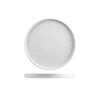 H&H-Skin, Set 6 piatti, in porcellana di alta qualità, ø 20,5 cm, bianco, piatti da portata, piatti da presentazione, piatti professionali per ho.re.ca