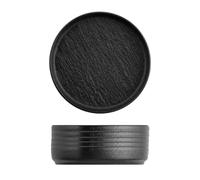 H&h set 6 piatti skin 8 cm nero