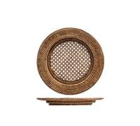 H&H sottopiatto ala tondo in rattan cm 32