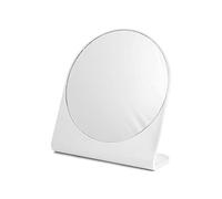 H&H Specchio da Appoggio in Plastica Colore Bianco 20cm