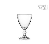 H&H Splendor Set 6 Calici Vino in Vetro Trasparente 17 icchieri Vino Eleganti e Tradizionali per la Tavola, Calici da Vino Resistenti per Uso Quotidiano o Occasioni Speciali