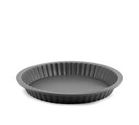 H&H Stampo Crostata Silicone Grigio, 30x3,5cm, Stampo Torte, Flessibile, Antiaderente, Resiste ad Alte e Basse Temperature