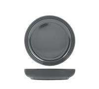 H&H Stoccolma Set 12 Piatti Fondi, Stoneware, Grigio, 22cm