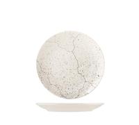 H&h set 12 piatti frutta stone in porcellana cm 21