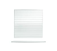 H&H Striped Set 6 Piatti, Vetro, 25x25cm