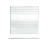 H&H Striped Set 6 Piatti, Vetro, 30x30cm