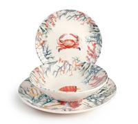 H&H Servizio Tavola 18 pezzi in stoneware decoro Amirantes H&h