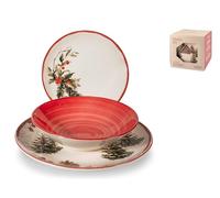 H&h servizio tavola natalizio 18 pezzi frosty