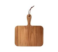 H&H Tagliere in Legno di Acacia, 25x28cm, Confezione Regalo