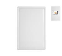 H&H Pengo 88179 Tagliere Polietilene, 43x28x1 cm, Bianco