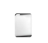 H&H Tagliere in Polipropilene e TPR - Bianco e Nero - 29x20x0,8 cm - Antiscivolo, Resistente e Igienico - Lavabile in Lavastoviglie - Ideale per Alimenti e Cucina Domestica