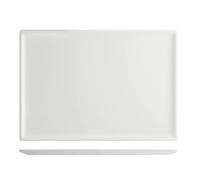 H&H Tavola Hotelware Piatto Rettangolare, 26X16.5 cm, Porcellana, Bianco, 26x17x2 cm