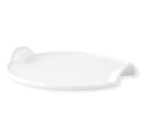 H&H Tavola Hotelware Piatto Tondo, 30 cm, Porcellana, Bianco, 30x30x3.5 cm