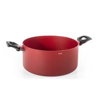 H&H Tegame 2 manici Absolute red in alluminio con rivestimento antiaderente cm.