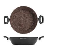 H&h tegame 2 manici granit borghese in antiaderente cm28