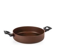 H&H Tegame 2 manici Ground in alluminio con rivestimento antiaderente pfluon cm.