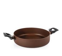 H&H Tegame 2 manici Ground in alluminio con rivestimento antiaderente pfluon cm.