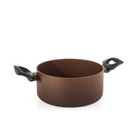 H&H Tegame 2 manici Ground in alluminio con rivestimento antiaderente pfluon cm.