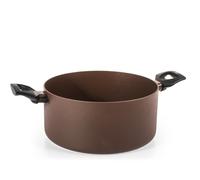 H&H Tegame 2 manici Ground in alluminio con rivestimento antiaderente pfluon cm.