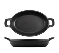 H&H Tegame 2 Manici in Ghisa, cm12x18