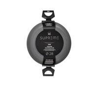 H&H, Tegame, in alluminio, antiaderente, linea Supreme, adatto a tutti i piani cottura, lavabile in lavastoviglie, diametro 28 cm