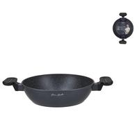 H&H Tegame Vortex by Bruno Barbieri in alluminio coniato, 24 cm, con PFLUON,