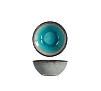 Confezione 6 Coppette Teide in stoneware/gres Colore Azzurro Cm 9 H&H