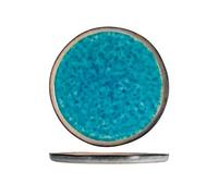 H&H Set 6 Piatti Piani Teide, Stoare, Azzurro, 27cm - blu ceramica 7558001