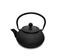 H&H Teiera in ghisa smalatata nera lt. 0,8