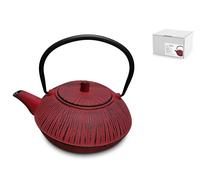 H&H Teiera In Ghisa Smaltata Lt 0,80 Rosso
