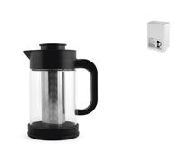 Teiera in vetro borosilicato trasparente lt 0,9 con filtro in acciaio inox