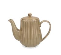 H&H Teiera Lotus in stoneware colore beige cc 740