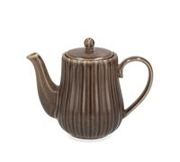 H&H Teiera Lotus in stoneware colore marrone cc 740