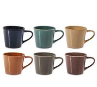 H&h set 6 tazze jumbo tierra assortite cc 460