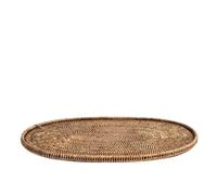 H&H Tovaglietta Ovale In Rattan Naturale Marrone, 1 Pezzo, Fatta A Mano, 47x33 Cm, Perfetta per Casa, Ristoranti, Eventi Formali e Informali, Eleva Ogni Mise En Place
