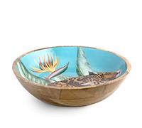 H&H Tropicana Coppa in Legno, 30cm, Animali e Colore