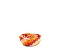 H&H-Tulum, cestino, svuota tasche, in fibra e carta, colorato, stile etnico, fatto a mano, 16,5xh7 cm