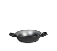 H&H Union Alessandro Borghese Il lusso della semplicità Tegame in Alluminio Coniato, Rivestimento Antiaderente, 24cm, Nero